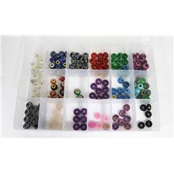 LOT OF 160  ASSORTED GENUINE GEMSTONE BEADS