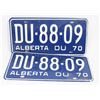MATCHING PAIR OF NEW OLD STOCK 1970 ALBERTA PLATES