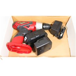 CLARK 18V CORDLESS DRILL WITH BATTERY AND