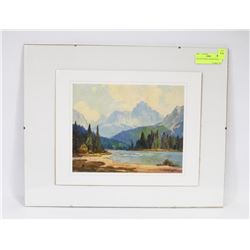 ROLAND GISSING FRAMED PRINT.