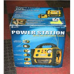 POWER STATION WITH AM/FM STERIO RADIO.