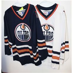 PAIR OF OILERS JERSERYS XL