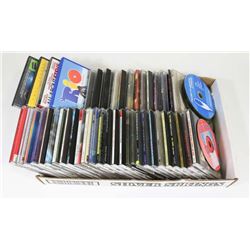 LARGE FLAT OF CD'S WITH 4 DVD'S