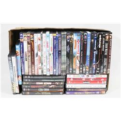 FLAT OF DVD'S WITH SOME SEASON SERIES AND MORE.