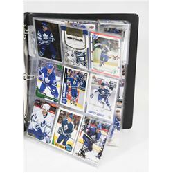 BINDER OF NHL TORONTO MAPLE LEAFS HOCKEY CARDS