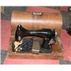 Image 1 : RARE OLD ANTIQUE SEWING MACHINE AND TRAVEL SEWING