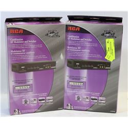 LOT OF 2 RCA COMBINATION RF MODULATOR AND