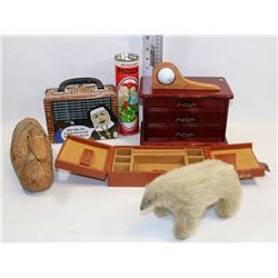 BOX OF ASSORTED COLLECTOR ITEMS