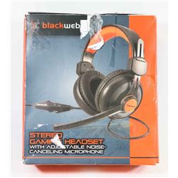 BLACKWEB OVER THE EAR VIDEO GAMING HEADSET