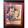 Image 1 : CASABLANCA FRAMED MOVIE POSTER (28" X 38")