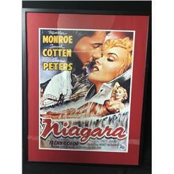 NIAGARA TECHNICOLOR FRAMED MOVIE POSTER (28" X 38")