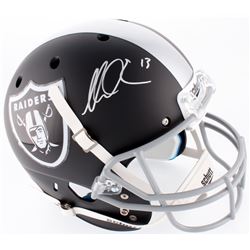 Mike Evans Signed Raiders Custom Matte Black Full-Size Helmet (PSA Hologram)