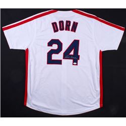 Corbin Bernsen Signed "Major League" Indians Jersey (JSA COA)