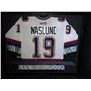 Image 1 : MARKUS NASLUND SIGNED CANUCKS JERSEY W/ COA (FRAMED 40" X 32")