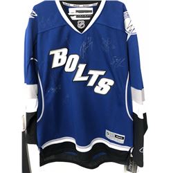 AUTHENTIC REEBOK TAMPA BAY LIGHTNING SIGNED HOCKEY JERSEY SIGNED BY 9 PLAYERS W/ COA
