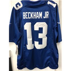 ODELL BECKHAM JR. SIGNED NY GIANTS FOOTBALL JERSEY W/ JSA COA