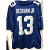 Image 1 : ODELL BECKHAM JR. SIGNED NY GIANTS FOOTBALL JERSEY W/ JSA COA