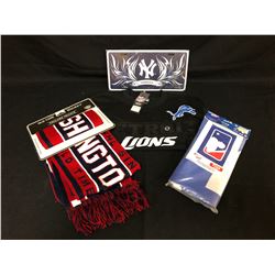 SPORTS FAN SOUVENIR LOT (T-SHIRT/ SCARF...)