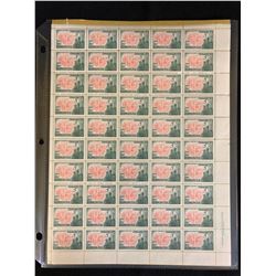 CANADIAN STAMPS UNCUT SHEETS (5 CENT)