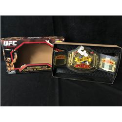 UFC LEGENDS CHAMPIONSHIP BELT SIGNED BY ROYCE GRACIE