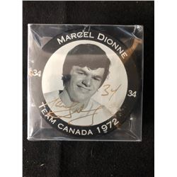 MARCEL DIONNE SIGNED TEAM CANADA HOCKEY PUCK