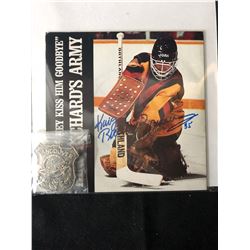 VANCOUVER CANUCKS MEMORABILIA LOT (BRODEUR AUTO/ BELT BUCKLE)