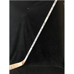 TEAM SIGNED VANCOUVER CANUCKS HOCKEY STICK ( BOSSA COA)