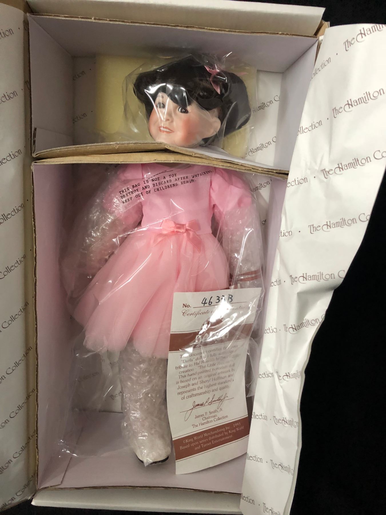 Hamilton Collection Little Rascal Dolls The Little Rascals Darla Porcelain Doll The Hamilton collection 1993