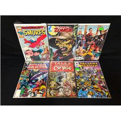 COMIC BOOK LOT (JLA/ SMURFS/ SCARLET ZOMBIE...)