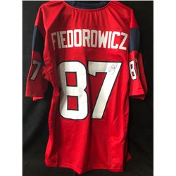 C.J. Fiedorowicz Signed Texans Football Jersey W/ COA