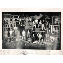 CALGARY FLAMES "BUILDING FOR THE FUTURE" TEAM AUTOGRAPHED 30" X 20" PRINT (JSA COA)