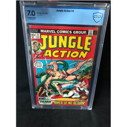 1972 JUNGLE ACTION #2 (MARVEL COMICS) 7.0 GRADE CBCS