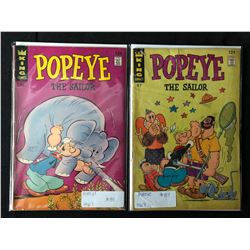 1967 POPEYE #87/ 89 COMIC BOOK LOT (KING COMICS)