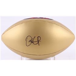 Dante Pettis Signed 49ers Logo Football (JSA COA)