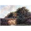 Image 1 : UNTITLED; FIGURES ON THE BANKS OF A TREE LINED RIVER
