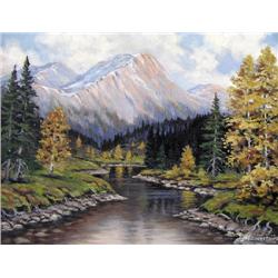 UNTITLED; RIVER IN THE MOUNTAINS