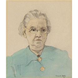 UNTITLED; PORTRAIT OF AN ELDERLY LADY