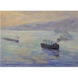 UNTITLED; SHIPS IN THE MIST