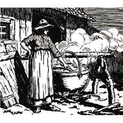 SOAPMAKING (LE BRASSIN DE SAVON) with  LA VIELL PARFE; 1935