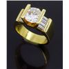 Image 9 : 18KT Yellow Gold 2.01ctw Diamond Ring