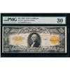 Image 1 : 1922 $20 Gold Certificate PMG 30