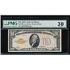 Image 1 : 1928 $10 Gold Certificate PMG 30
