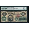 Image 1 : 1862 $2 Legal Tender Note PMG 25