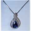Image 1 : Tanzanite and Diamond Pendant