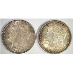 2-NICE CH BU 1896 MORGAN DOLLARS