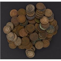 100-MIXED DATE CIRC INDIAN CENTS