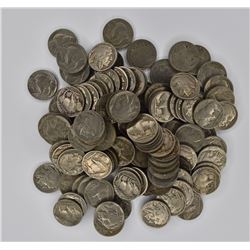 125-MIXED DATE FULL DATE BUFFALO NICKELS