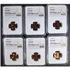 Image 1 : 6 LINCOLN CENTS NGC PF-67 RD