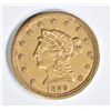Image 1 : 1859-S $2.5 GOLD LIBERTY CH AU