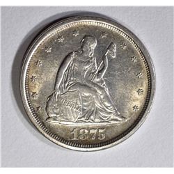 1875-S SEATED LIBERTY 20 CENT PIECE